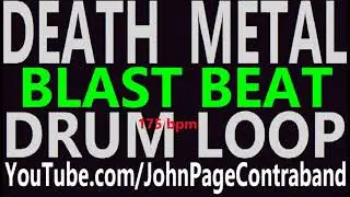Death Black Metal Blast Beat Drum Loop Half Hour 175 bpm