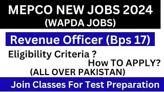 Multan Electric Power Company Jobs 2024 || MEPCO Jobs  Apply  2024 | WAPDA JOBS 2024 #wapdajobs2024