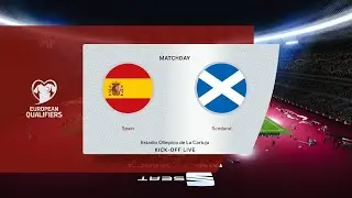 Spain vs Scotland | Estadio La Cartuja | European Qualifiers | PES 2021