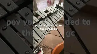 when you get added to the gc #band #percussion #glockenspiel #mallets