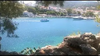 From Achladies Beach to Skiathos Town by boat 2016