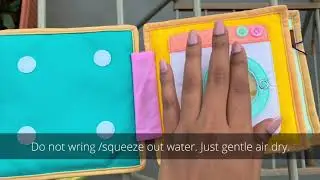 Quiet Book Wash Tutorial in Washing Machine