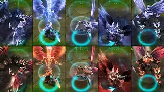 All Ashen Knight Mythic Skins Recall Animations (League of Legends)