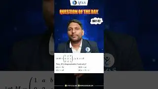 Linear Algebra | GATE Mathematics 2026 | Guaranteed Questions | IFAS | Day 2