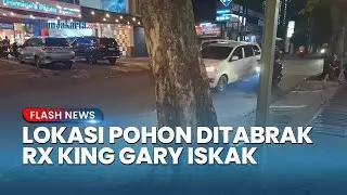 Penampakan Pohon yang Dihantam Motor RX King Aktor Gary Iskak di Pesanggrahan Jaksel