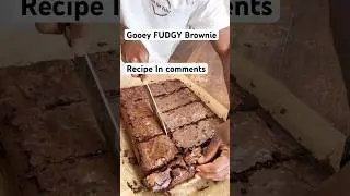 Fudgy Brownies #brownie #fudgybrownie