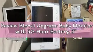 Review Blemil Upgrade Baby Monitor with 30-Hour Battery, 5