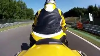 Yamaha R1 rn12 at Spa circuit francorchamps, Akrapovic, Fast Lap go pro Hero 3 hd