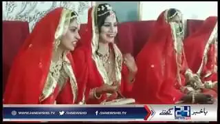 Mass wedding arranged off of 120 couples in Sadiqabad
