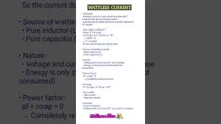 WATTLESS CURRENT