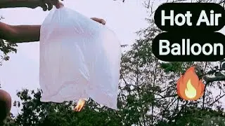 How To Make Sky Lantern With Carrybag🔥|| Hot Air Balloon