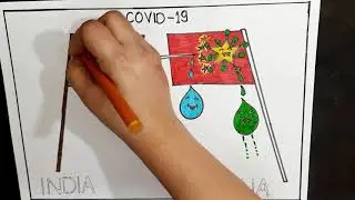 COVID - 19 Awareness Drawing | COVID -19 Get Vaccinated Drawing | Coronavirus Awareness Drawing