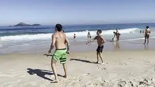 No Way 😱 Relaxing Walk Along Leblon Beach Rio Brazil 4K Stunning Tropical Paradise