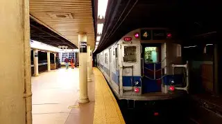 MTA New York City Subway: Train of Many Colors R33 & R36 bypassing Bowling Green Station.