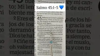 Lee la Biblia conmigo 1 minuto 📖| Salmo 45:1-5 #music #pianocover #salmo #biblia