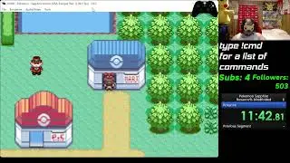 Shifty's Club - Pokemon Sapphire Roxanne% blindfolded w/Kip save