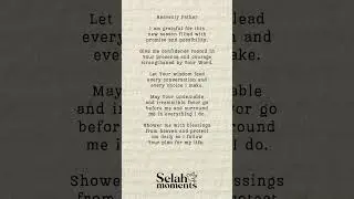 Prayer - 21 January 2026 | Selah Moments #prayer #thankyoulord #prayertime #devotional #JesusChrist