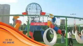 Non-powered Octopus Slide Playground Equipment | Large Outdoor Playground Slide Manufacturer