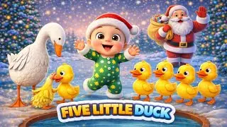 🦆 Five Little Ducks - Bubble Beeps Nursery Rhymes | Kids Counting Song 🎵🦆