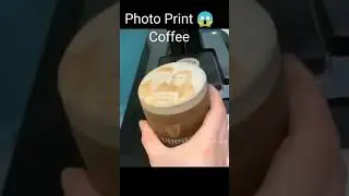 You can Print On This Coffee ? | Best Coffee Machine | #Shorts