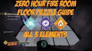 Zero Hour Fire Room Floor Puzzle Guide - Arc/Void/Solar Threat - Normal & Legend [Destiny 2]