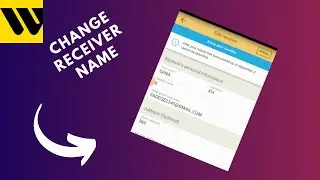 how to change receiver name in western union