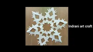 How to make 6-Pointed Snowflakes with paper and scissors❄️😍 || DIY Paper Snowflakes || Paper Craft