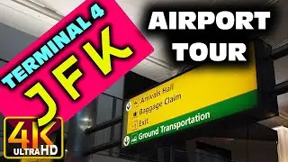 JFK New York Airport Terminal 4 Tour (JFK) (4k UHD) #airporttour