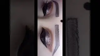 Smokey Brown Glitter Eye Makeup Look 👁️✨ | Party & Wedding Special