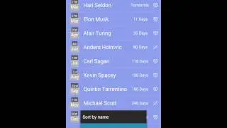 Birthday Reminder App Screencast
