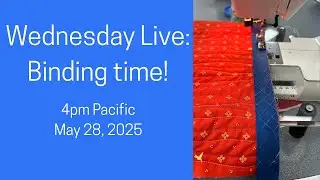 Last step on a QOV donation! Join me LIVE for a Wednesday Sew-n-chat 5-28-25