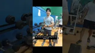 My friend as trainer after getting his 1st client #ignitedphysique