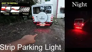 हमारी गाड़ी में लगी New Strip Parking Lights 😍 | Car Modification ✨
