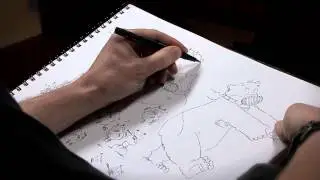 LIVE drawing and interview with David Melling