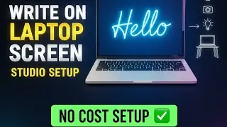 How to Write on Laptop Screen & Setup Free Studio | No Cost Setup 🔥