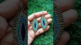 Diy paper earrings 😱😍 #shortvideo #earrings #shorts