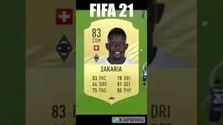 DENNIS ZAKARIA FIFA EVOLUTION FIFA 17 - FIFA 23 #shorts #fifa