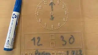Laser Cut Time Learning Educational Board