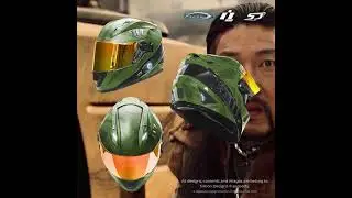 HALO Master Chief Helmet Design (Icon Motosports Helmet) by Simon Designs
