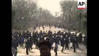 WRAP Teargas, rubber bullets fired at protesters