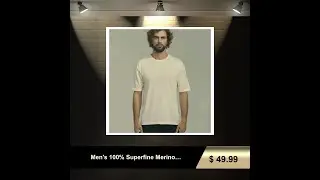 Men's 100% Superfine Merino Wool Base Layer T-Shirt - Your Ultimate Comfort Companion!