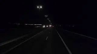 &Oslash;resund Bridge And Drogden Tunnel At Night