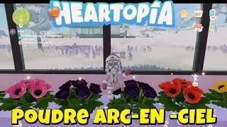 Let's Play [HEARTOPIA] Ma fleur hybride Violette poudre arc ciel #jour 13