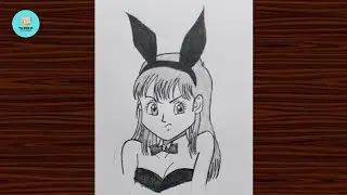 How To Draw Bulma||Draw anime Step By Step||Easy Drawing For beginners