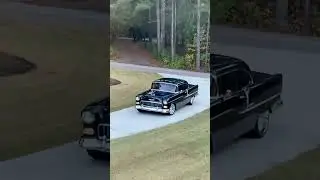 POPS CLEANEST 55 CHEVY BELAIR HARDTOP IN THE WORLD!🔥🔥 #shorts #55chevy #classiccar