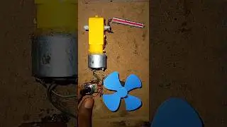 BO gear DC motor power generate &bull; New Invention