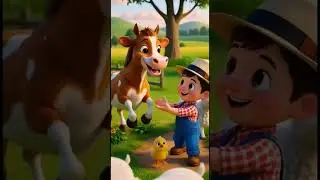 Old MacDonald Had a Farm 🐄🎶 | Cute 3D Cartoon Animals Song for Kids#OldMacDonald#KidsCartoon