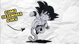 Como Desenhar o Goku kid  || Desenho para iniciantes passo a passo || Tutorial F&aacute;cil || Dragon ball