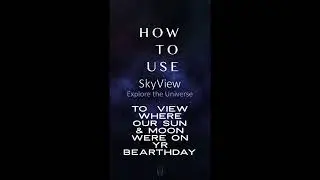 How to use the Skyview app to find where the planets were on your birthday