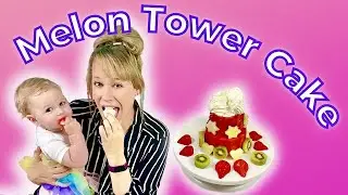 HOW TO MAKE MELON TOWER CAKE For Fruit Cake Smash Photoshoot